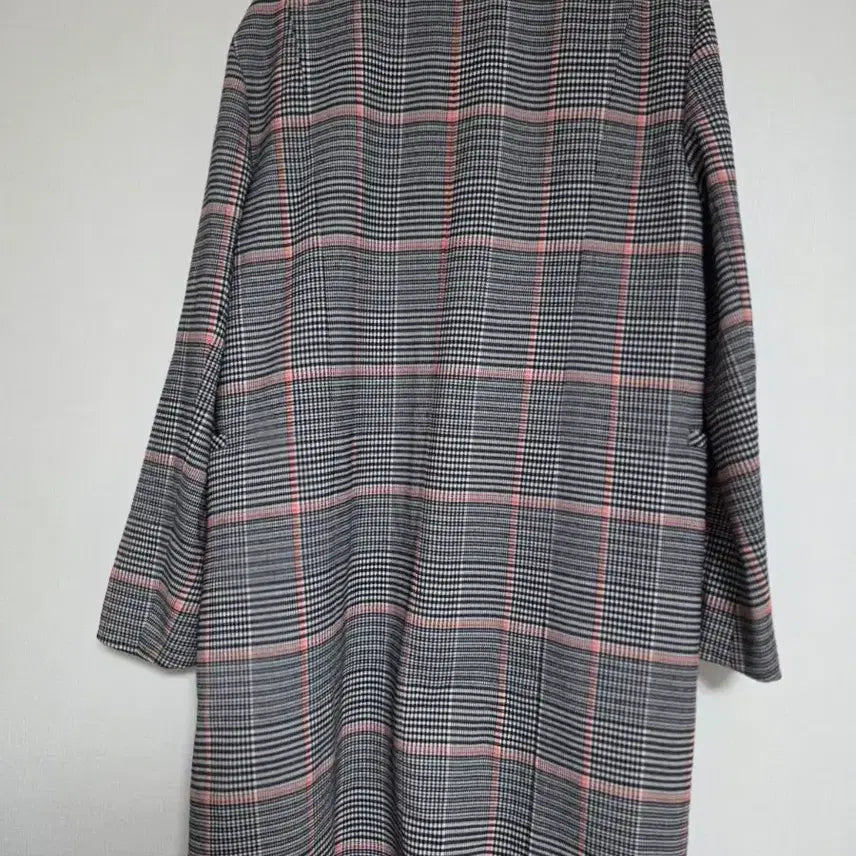 [BUNJANG] Check Long Coat / 체크 롱코트