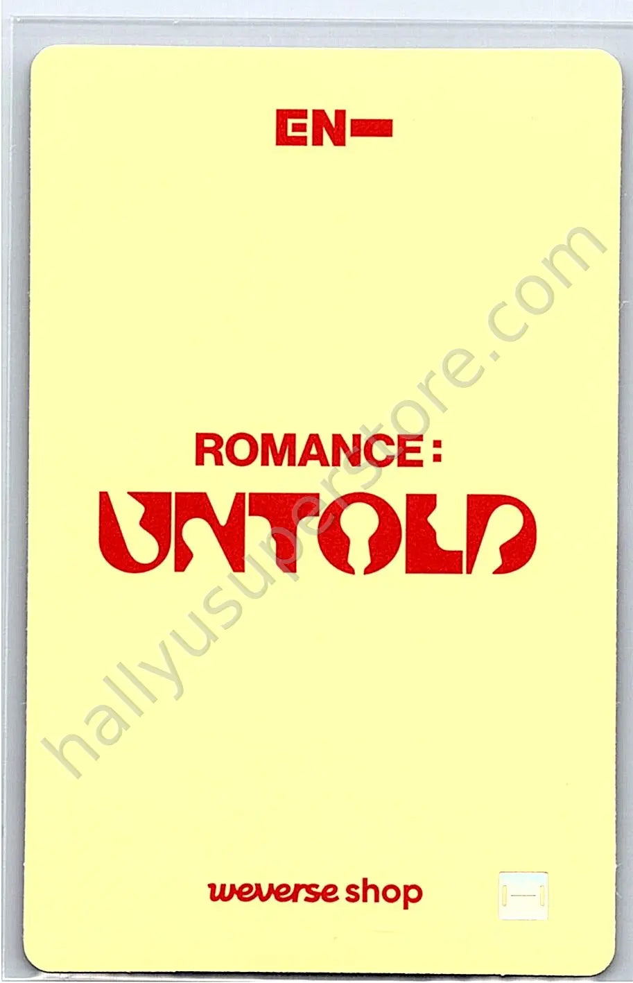 ENHYPEN - Jay - ROMANCE: UNTOLD event lucky draw (LD) offline weverse global shop (wvg)