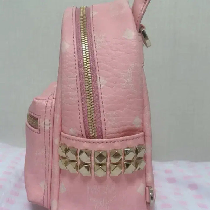 [BUNJANG] MCM Visetos Powder Pink Limited Edition Mini Backpack / 정품 mcm 엠씨엠 비세토스 파우더 핑크 한정판 미니 백팩