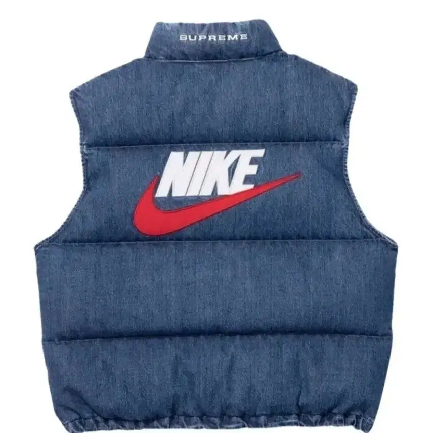 [BUNJANG] Supreme Nike Denim Puffer Vest Size S / 슈프림 나이키 데님 퍼퍼 패딩 베스트 S사이즈