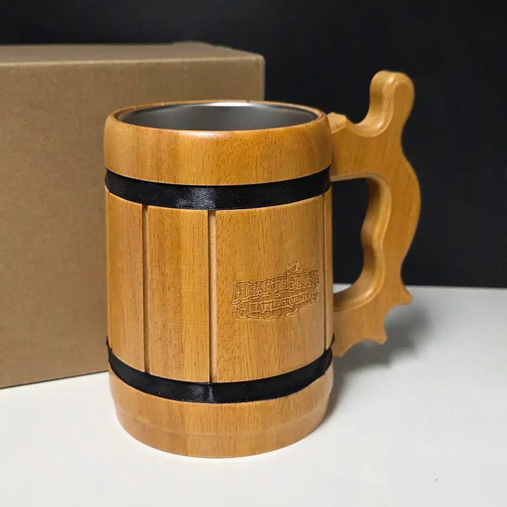 [BUNJANG] Hearthstone Battlegrounds Oak Barrel Mug / (미사용) 하스스톤 전장 한정판 오크통 머그컵