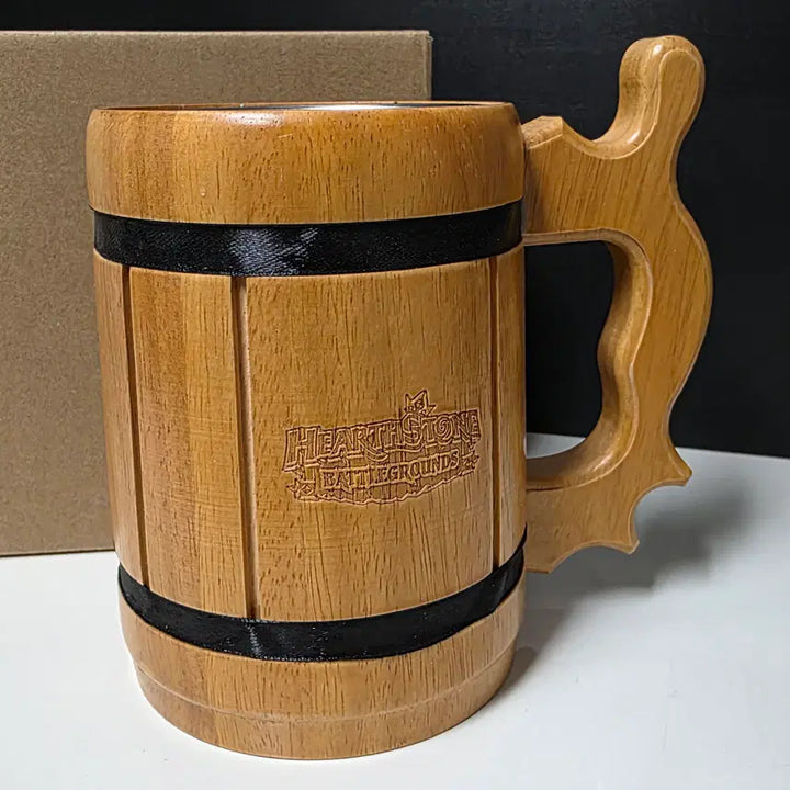 [BUNJANG] Hearthstone Battlegrounds Oak Barrel Mug / (미사용) 하스스톤 전장 한정판 오크통 머그컵