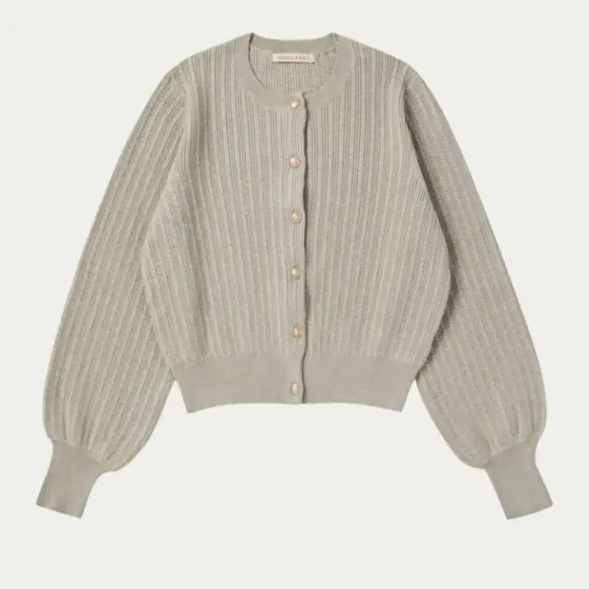[BUNJANG] Vanillanit Chris Cable Gold Button Knit Cardigan / 바닐라니트 크리스 케이블 골드 버튼 니트 가디건