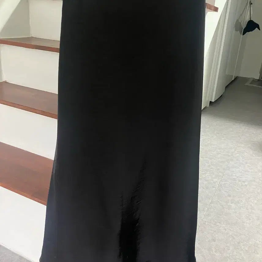 [BUNJANG] Maison Blanche Satin Long Skirt / 메종블랑쉬 새틴 롱 스커트