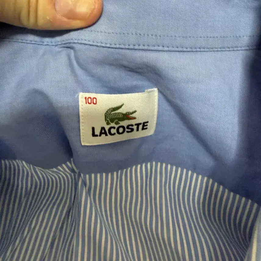 [BUNJANG] Lacoste Striped Shirt L / 라코스테 스트라이프 셔츠 L
