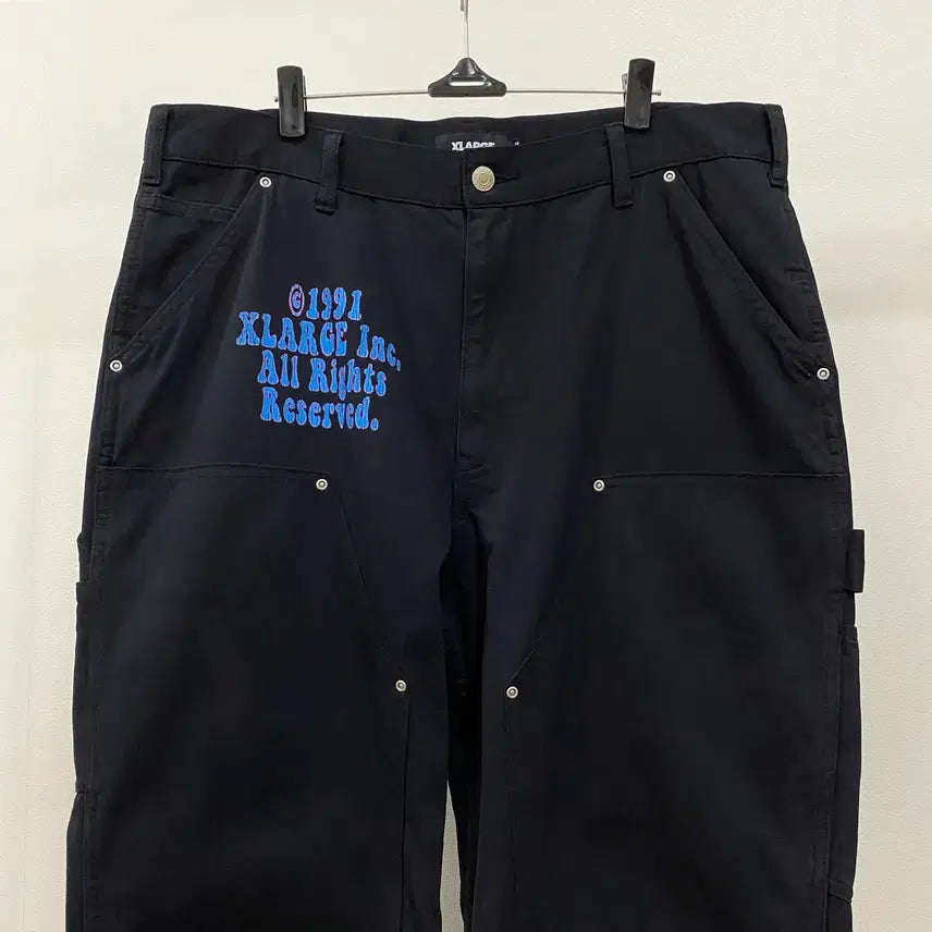 [SOLD OUT] <36> 엑스라지 자수패치 더블니 카펜터 워크 팬츠