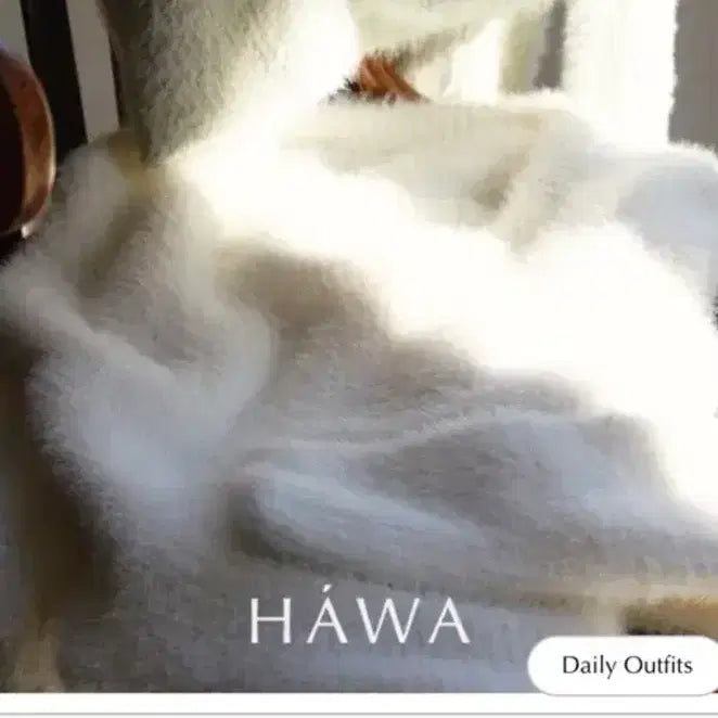 [BUNJANG] Hawa Snow Knit White Sweater / 하와 스노우 니트 화이트 새제품