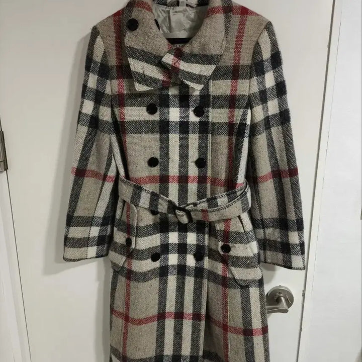 [BUNJANG] Burberry Nova Check Belted Wool Coat / 버버리 노바체크 벨티드 울코트