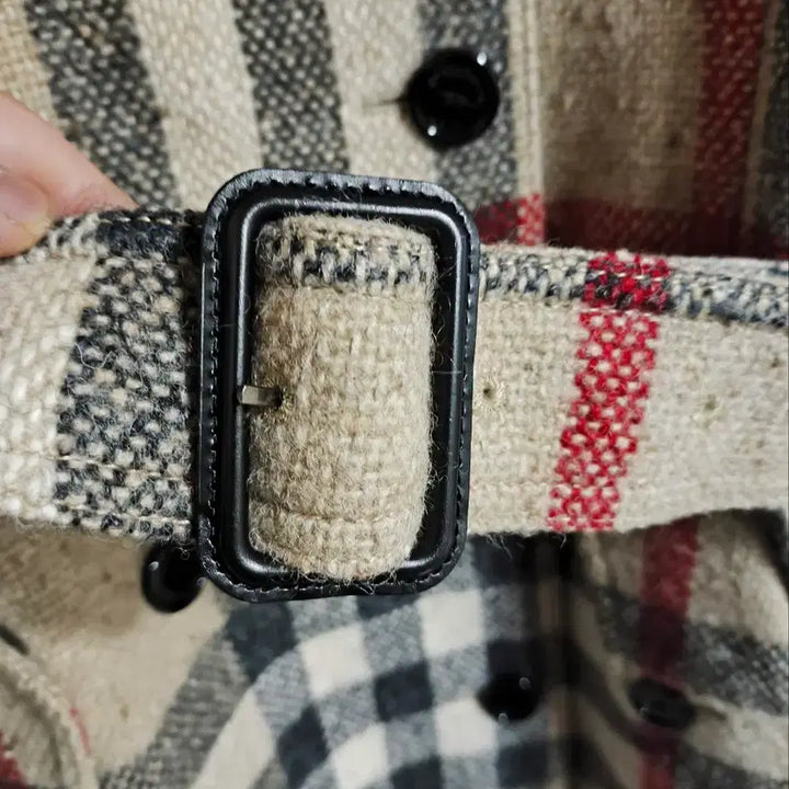 [BUNJANG] Burberry Nova Check Belted Wool Coat / 버버리 노바체크 벨티드 울코트