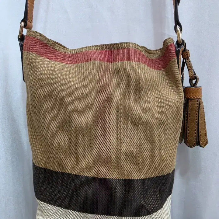 [BUNJANG] Burberry Canvas Check Bucket Bag / (정품)버버리 캔버스 체크 버킷백