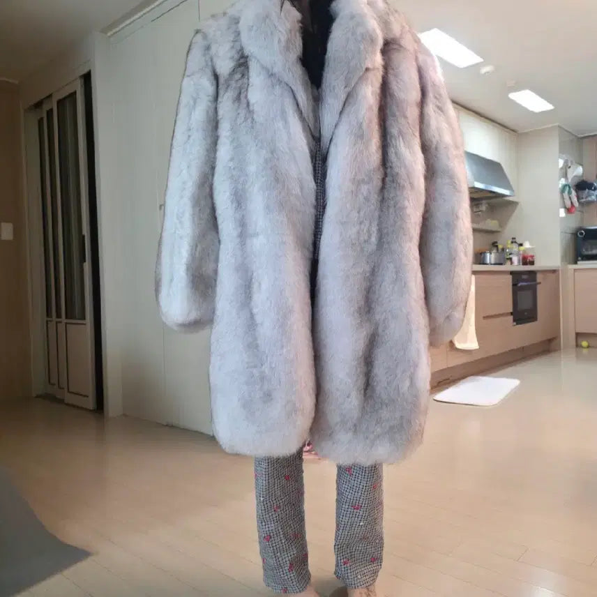[BUNJANG] Saga Fox Fur Long Coat / 핀란드산 사가폭스 폭스퍼 롱코트 퍼코트 / 44 55 105 110