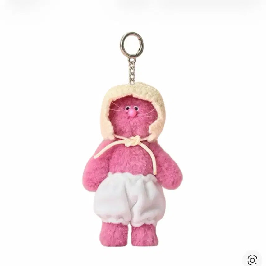 [BUNJANG] Monamhee FW Pingpingi Plush Keychain Pink / 모남희 FW 핑핑이 플러시 키링 핑크