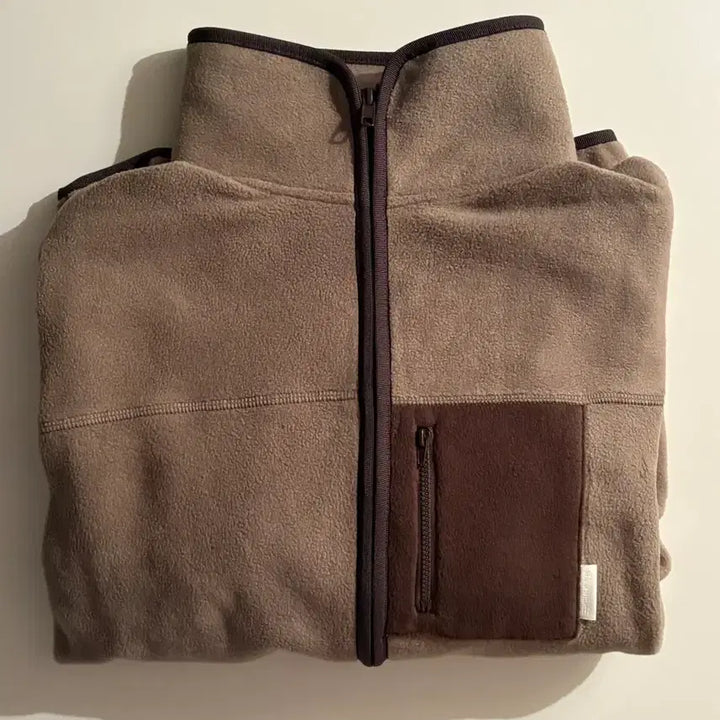[BUNJANG] Mazone Fleece Zip-Up Jacket (Cocoa, M) / (택포,새상품) 마조네 후리스집업 M
