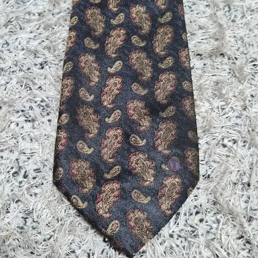 [BUNJANG] Dunhill Paisley Pattern Necktie / 던힐Dunhill 페이즐리 패턴 넥타이 Free - N45