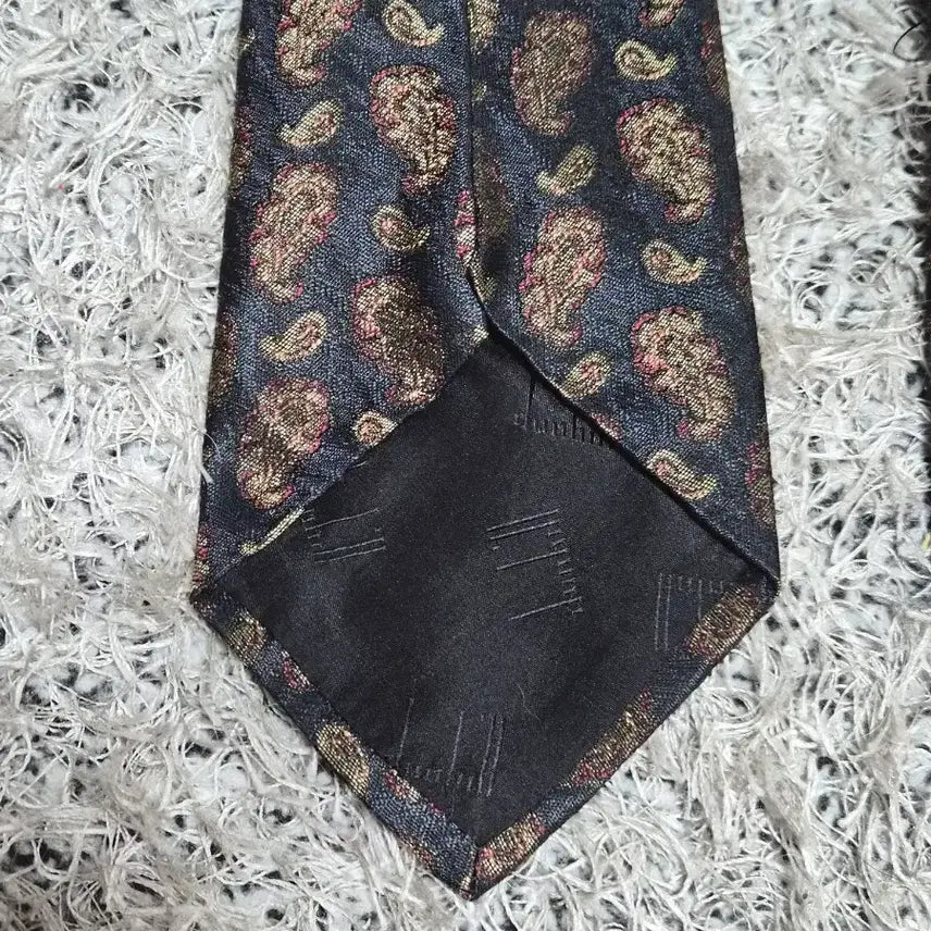[BUNJANG] Dunhill Paisley Pattern Necktie / 던힐Dunhill 페이즐리 패턴 넥타이 Free - N45