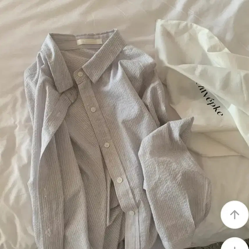 [SOLD OUT] 리넨느 시어서커 셔츠 light gray