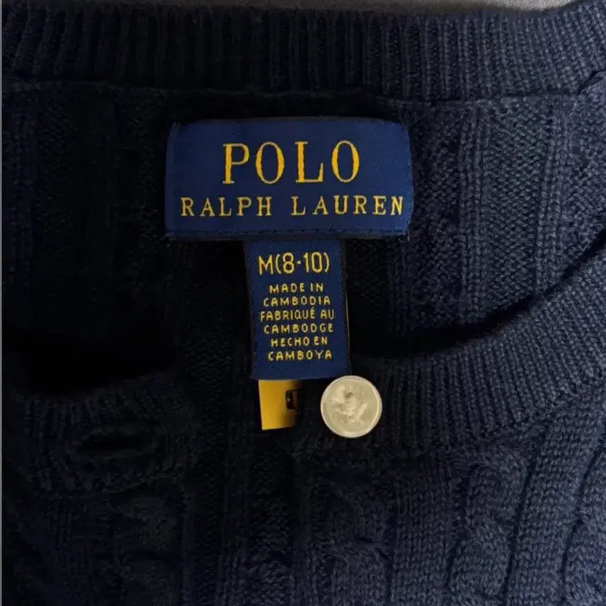 [BUNJANG] Polo Navy Cardigan M / 급처 새상품) 폴로 가디건 네이비 M