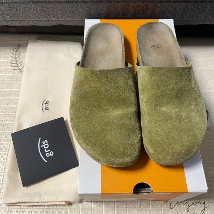 [BUNJANG] Gradus Slide Moss Green Size 42 / 그라더스 슬라이드 모스그린 42