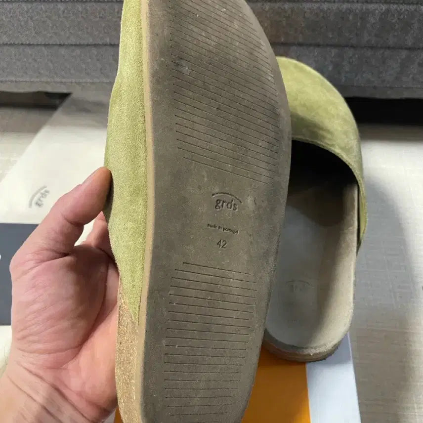 [BUNJANG] Gradus Slide Moss Green Size 42 / 그라더스 슬라이드 모스그린 42