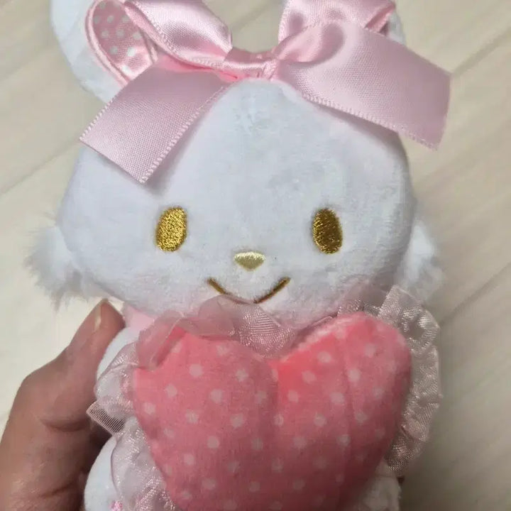 [BUNJANG] Hello Kitty &amp; Pink Heart Rabbit Doll Keyring / 인형키링