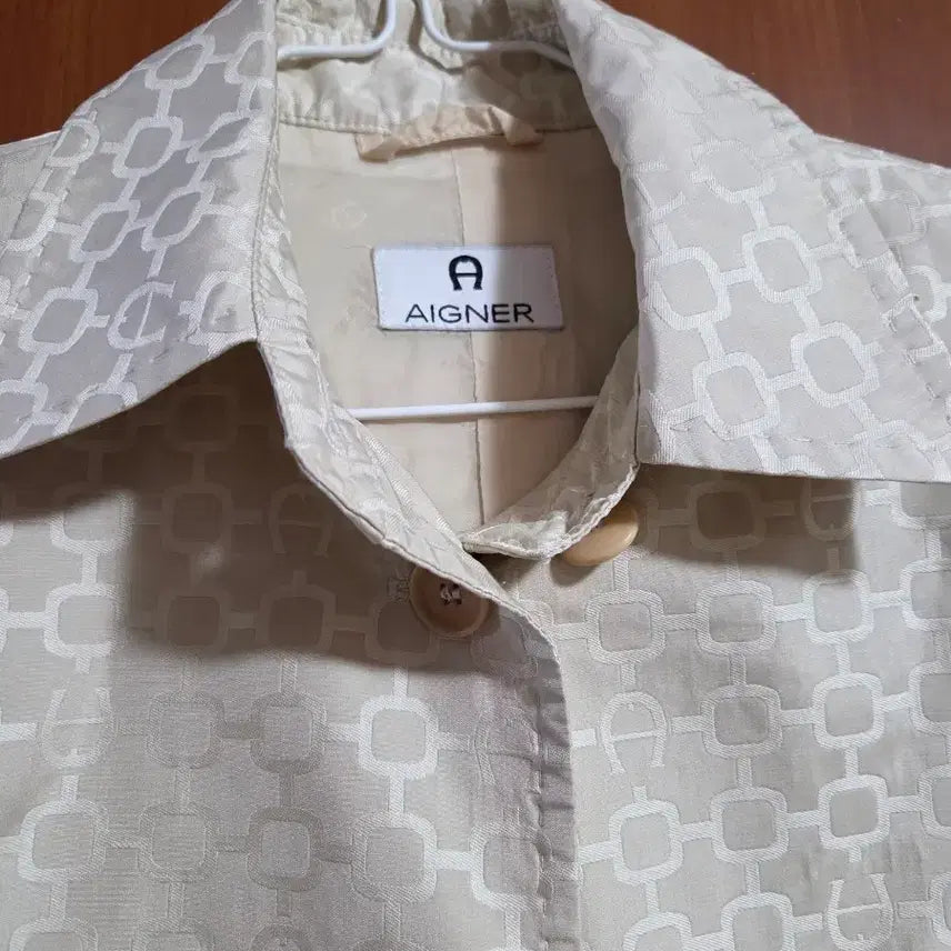 [BUNJANG] AIGNER Patterned Jacket Ivory / 아이그너 패턴 자켓 아이보리