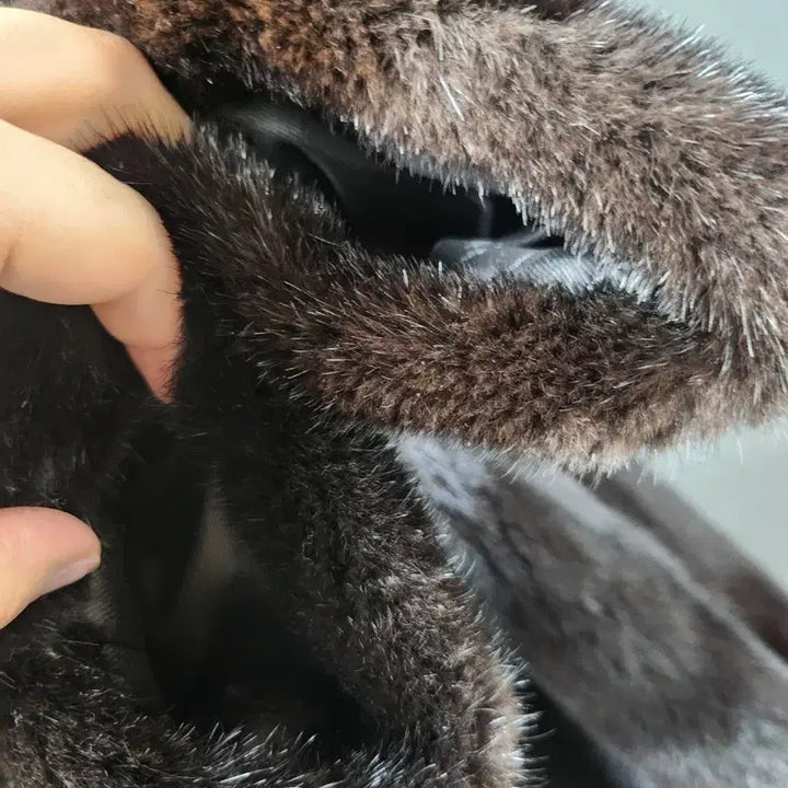 [BUNJANG] Saga Mink Brown Coat / 사가밍크 코트