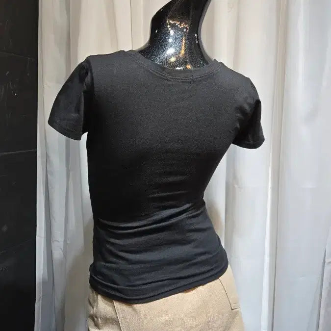 [SOLD OUT] 허리라인 블랙 반팔