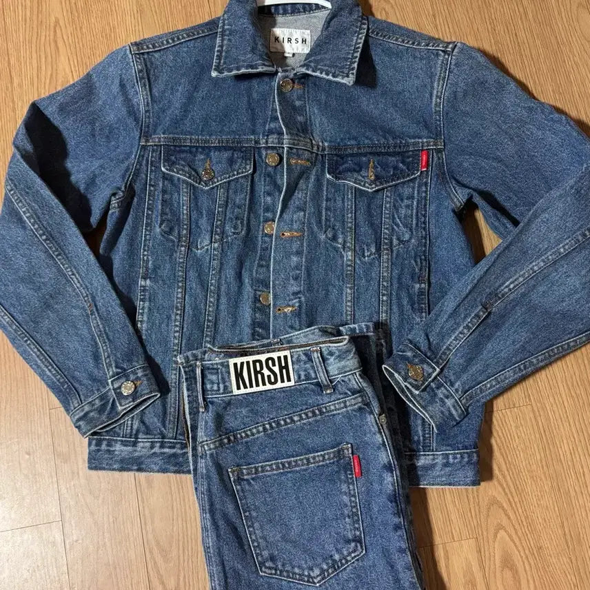 [BUNJANG] Kirsh 2017 Denim Setup (Jacket &amp; Skirt) / 키르시 2017 데님 셋업(상태최상)