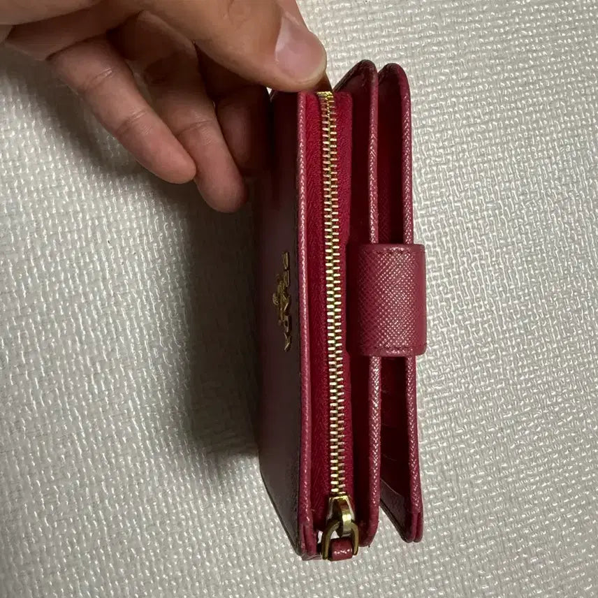 [BUNJANG] Prada Saffiano Bi-fold Wallet / 프라다 사피아노 여성용 중지갑