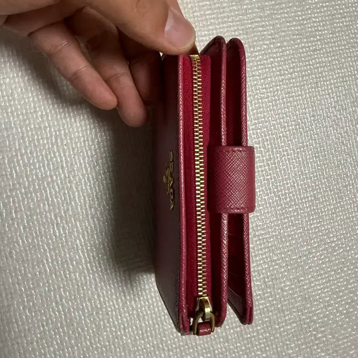 [BUNJANG] Prada Saffiano Bi-fold Wallet / 프라다 사피아노 여성용 중지갑