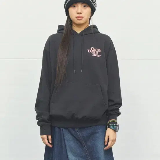 [BUNJANG] KAVISH Skull Cat Striped Beanie Black / 카비시 SKULL CAT STRIPED BEANIE BLACK