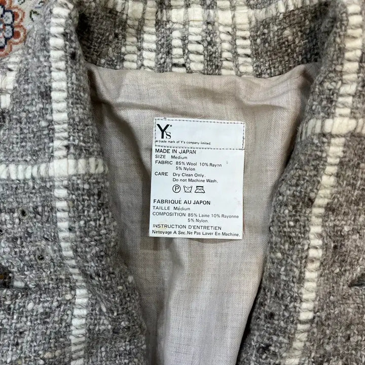 [BUNJANG] Yohji Yamamoto Tweed Blazer / 요지야마모토 ys 트위드 블레이저