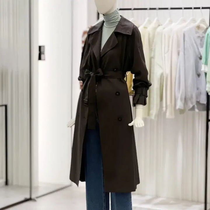 [BUNJANG] CC Collect Double Button Trench Coat / 23FW CC COLLECT 플랩 포인트 더블버튼 트렌치코트