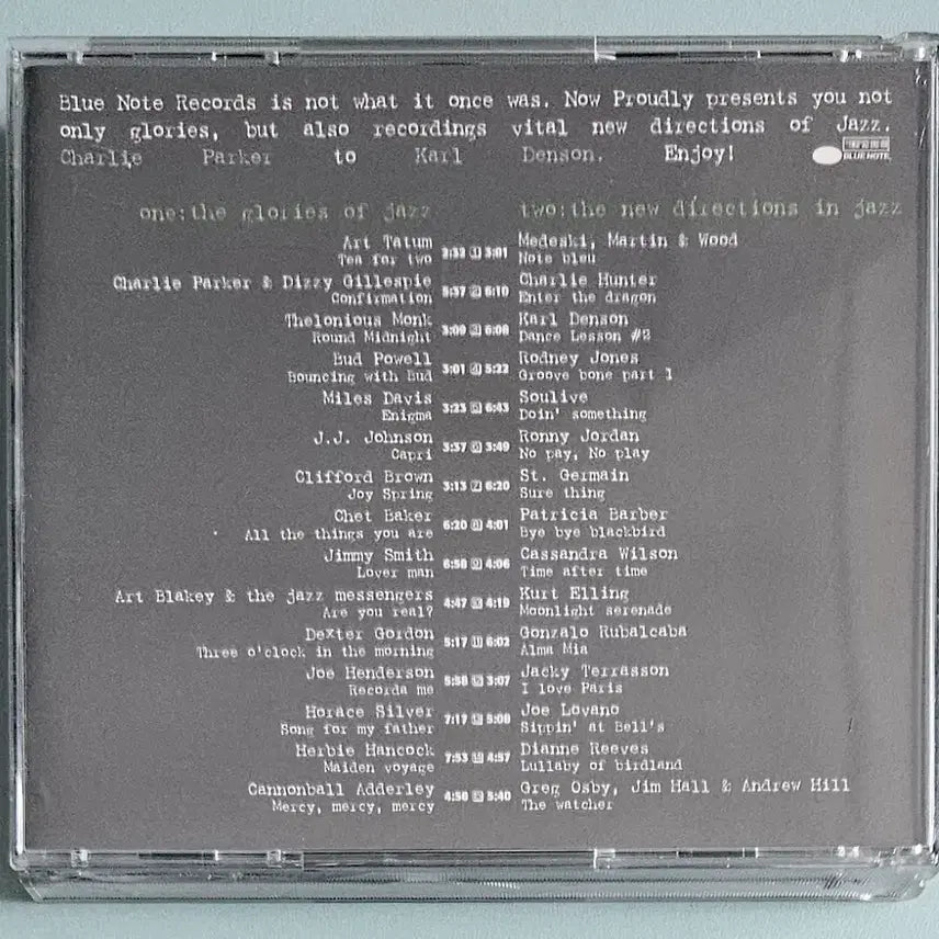 [BUNJANG] Blue Note Jazz Guide 2CD Compilation / CD 블루노트 재즈 가이드 2CD (수입)