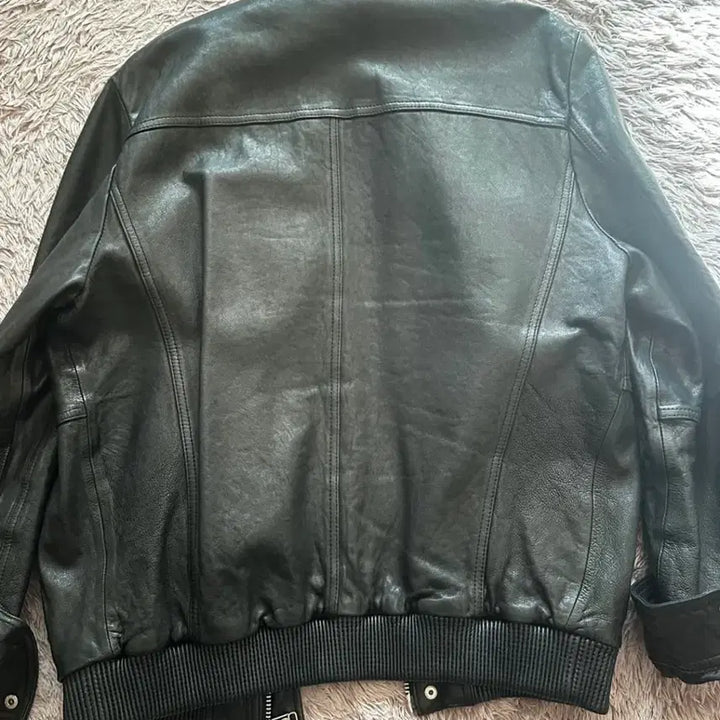 [BUNJANG] Unspecified Brand Lambskin Leather Jacket / 양 가죽 자켓 L(블루종)