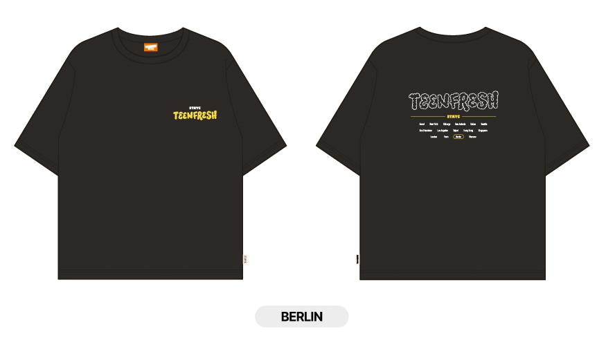StayC - "TeenFresh" StayC 1st World Tour in Europe Official MD [Tour T-Shirt + Random Photocard 1ea] - HALLYUSUPERSTORE