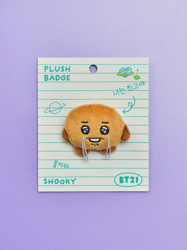 [Pre-Order] BT21 - Boo-Hoo Face Plush Brooch [Today&