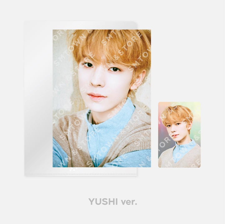 NCT Wish - "Wish Station" Official MD (4x6 Photo, Postcard + Hologram Photocard) - HALLYUSUPERSTORE