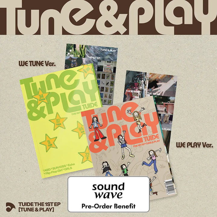 [Pre-Order] TUIDE - The 1st EP [TUNE &amp; PLAY] (Photo Book + Weverse Albums ver.) + Pre-Order Benefit (Choose Version)