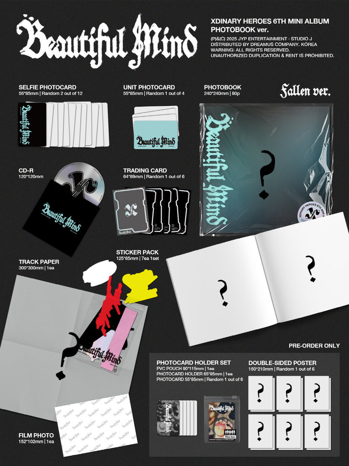 [SOLD OUT] 엑스디너리 히어로즈 (Xdinary Heroes) - 미니 6집 [Beautiful Mind]