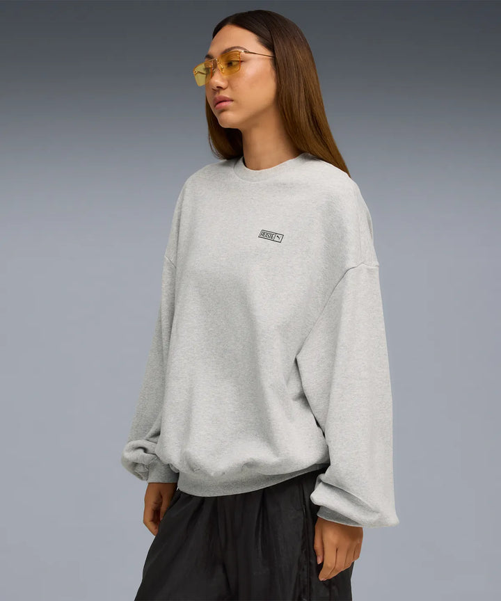 ROSE X PUMA - Oversized Crew TR - Flat Light Gray / 633803-10