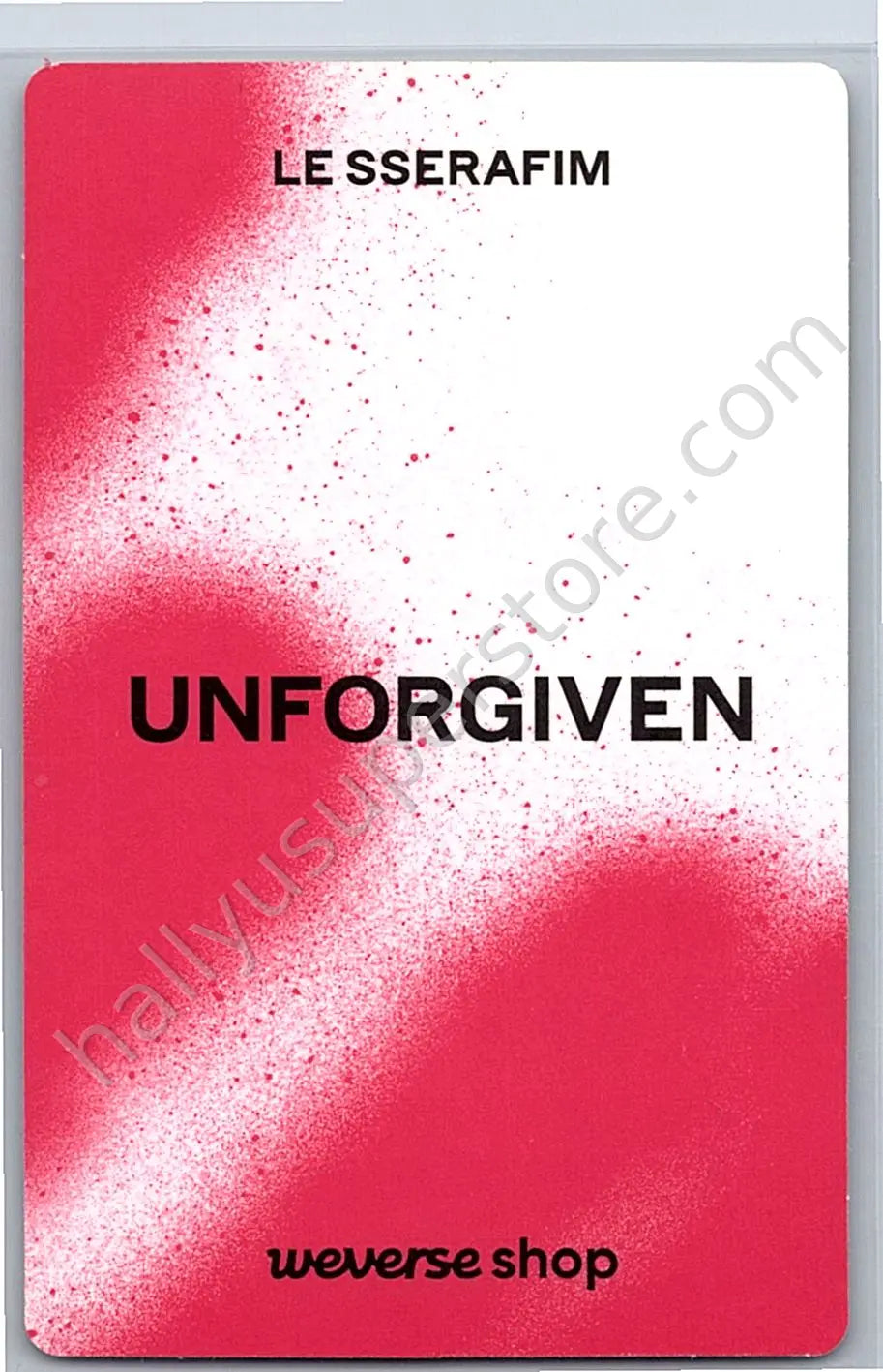 LE SSERAFIM - Huh Yunjin - UNFORGIVEN (Japanese Ver) pob (pre-order benefit) weverse global shop (wvg)