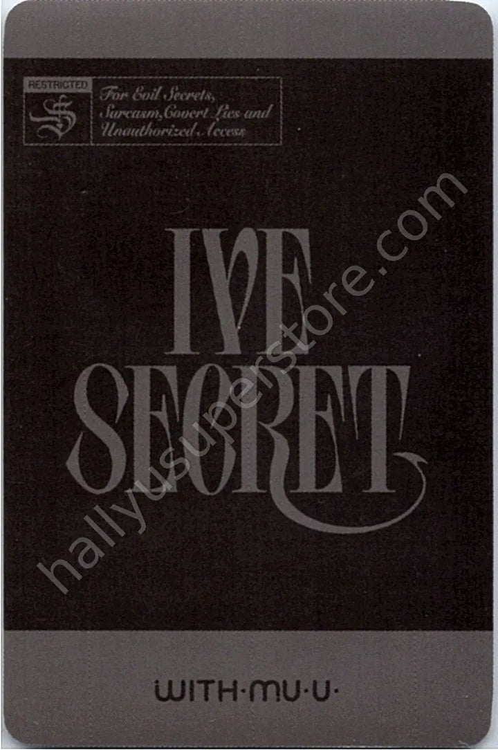 IVE - Yujin - IVE SECRET B version lucky draw (LD) polaroid round 4 withmuu