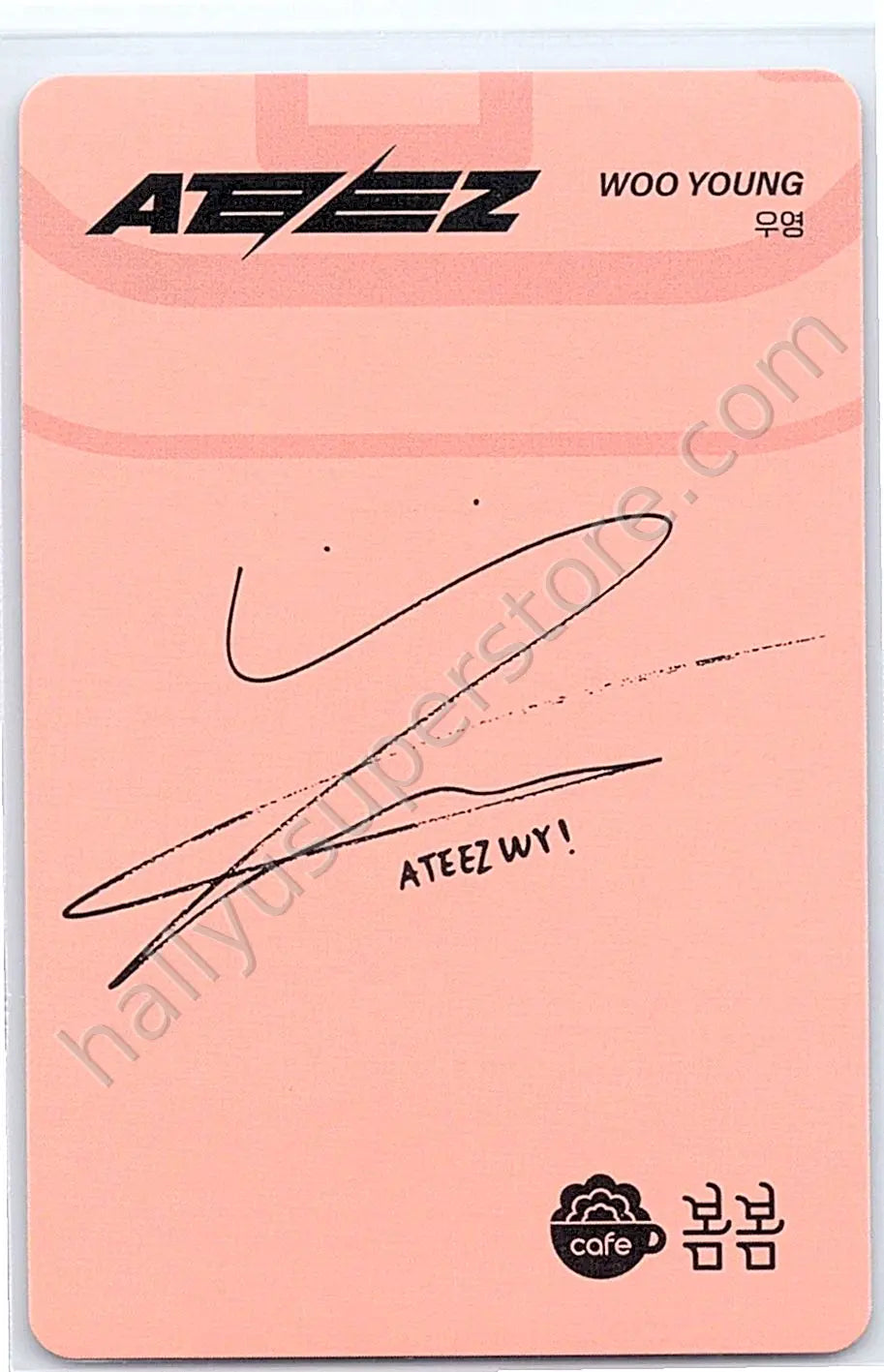 ATEEZ - Wooyoung - Café BomBom × ATEEZ brand collaboration cafe event offline