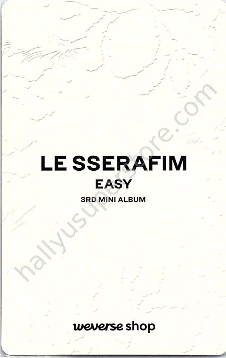 LE SSERAFIM - Kazuha - EASY pob (pre-order benefit) weverse global shop (wvg)