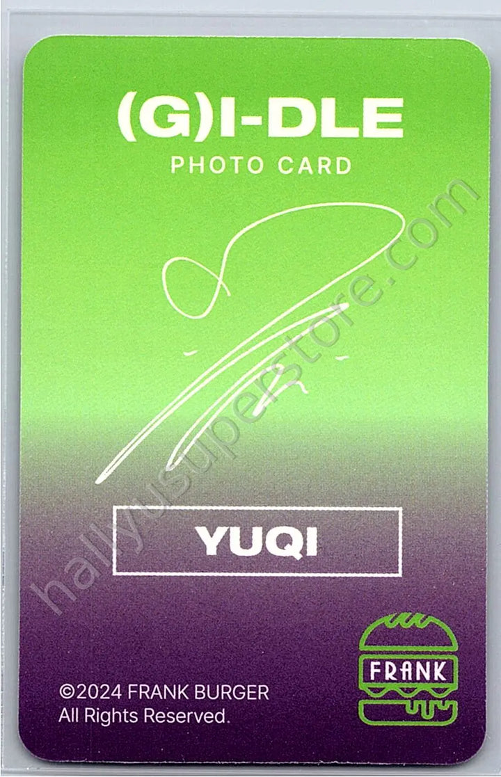 i-dle - Yuqi - i-dle - Yuqi - Frank Burger x (G)I-DLE Other brand collaboration photocard set