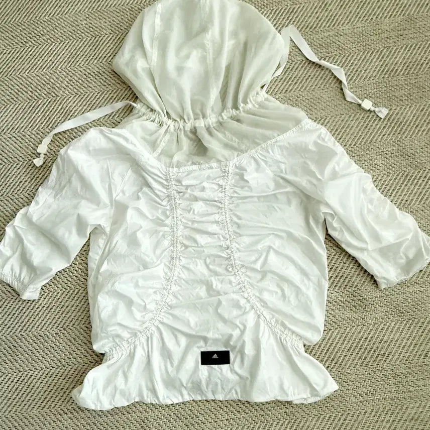 [BUNJANG] Adidas Stella McCartney White Windbreaker Jacket / 아디다스x스텔라멕카트니 흰색 바람막이