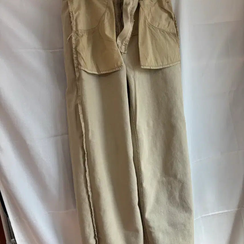 [BUNJANG] Mind Bridge [Hoite] Slit Denim Pants Beige / 마인드브릿지 [호이테] 절개데님팬츠 베이지 30