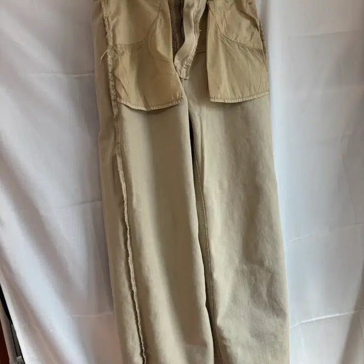 [BUNJANG] Mind Bridge [Hoite] Slit Denim Pants Beige / 마인드브릿지 [호이테] 절개데님팬츠 베이지 30