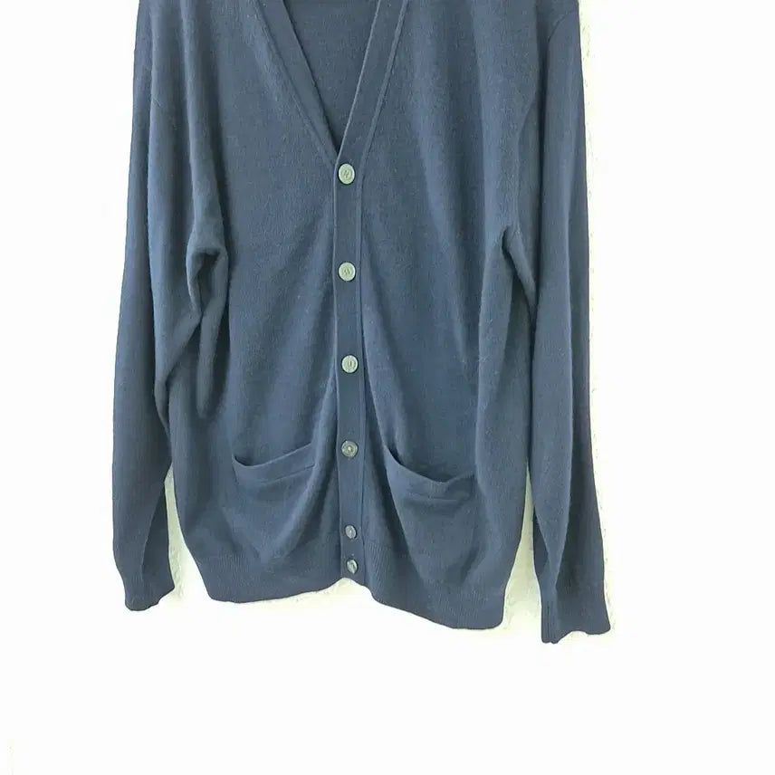 [SOLD OUT] 일본 빈티지)캐시미어100% 남성 네이비 가디건